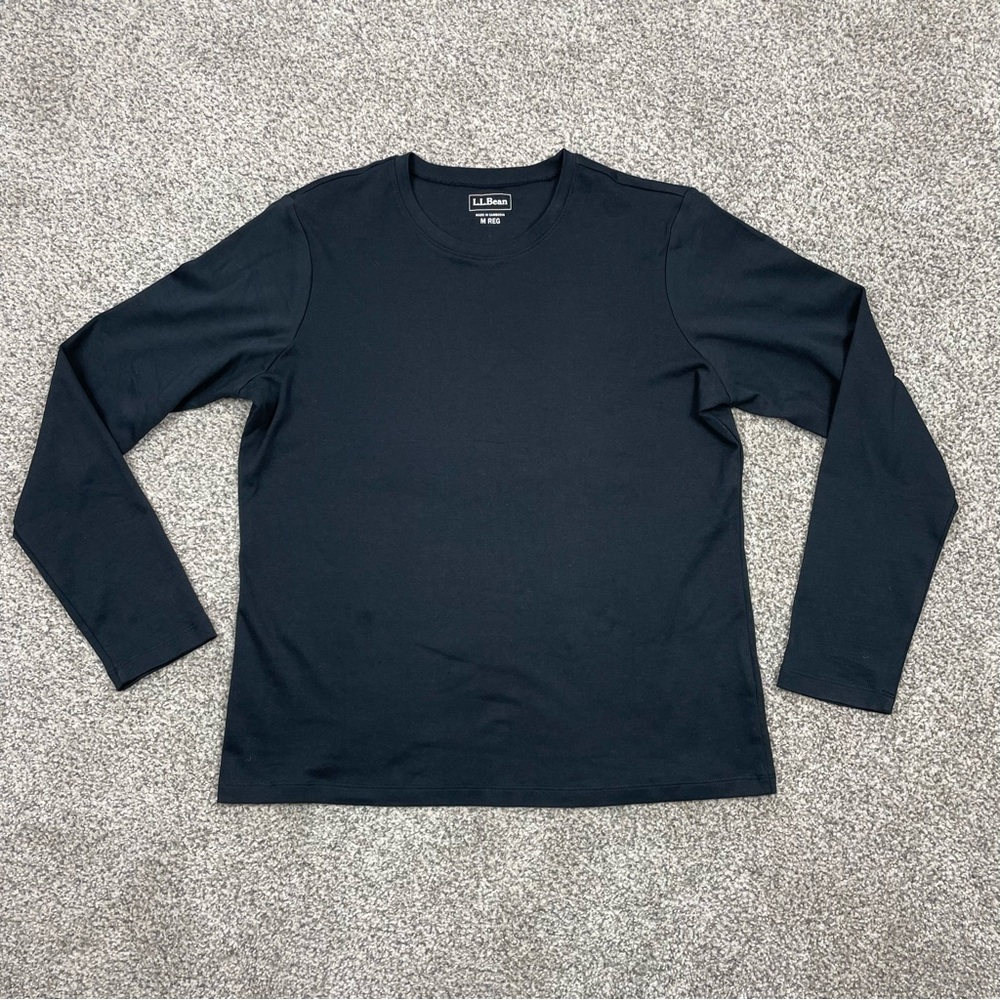 LL Bean women’s longsleeve tshirt black Medium